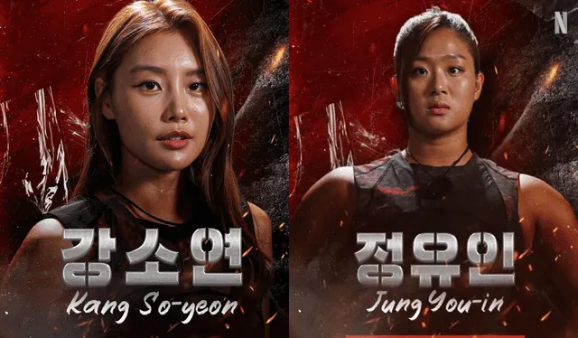  Kang So-yeon y Yung You-in. Foto: composición LR/Netflix   