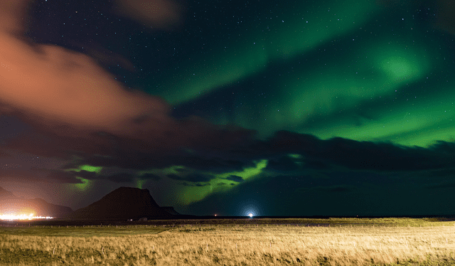 Aurora boreal fotografiada en Islandia, en diciembre de 2021. Foto: Fernando Vega/Flickr   