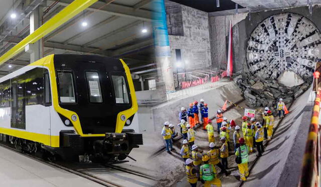 Obras en la Línea 2 del Metro de Lima están en pleno desarrollo.   
