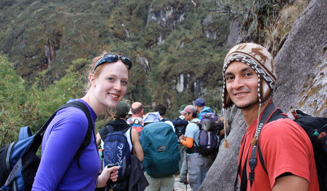 Laura y Adrían se conocieron en un recorrido por el Valle Sagrado. Foto: CNN   