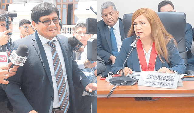 Fiscales. Lorena Villanueva Zúñiga y Hernán Mendoza Salvador evalúan indicios. Foto: difusión    