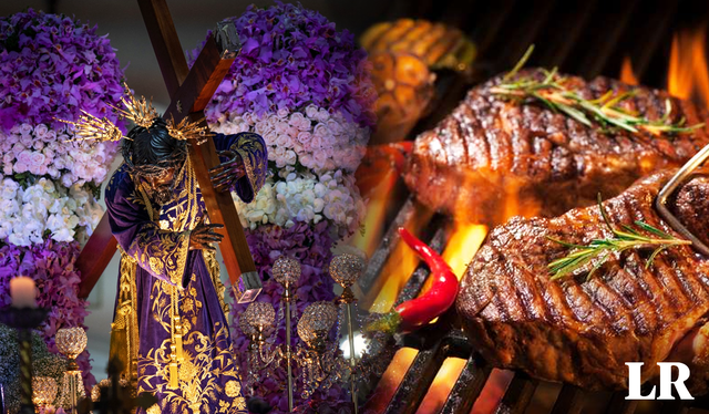  La comunidad cristiana no come carne durante la Semana Santa. Foto: composición Fabrizio Oviedo/LR/AFP   