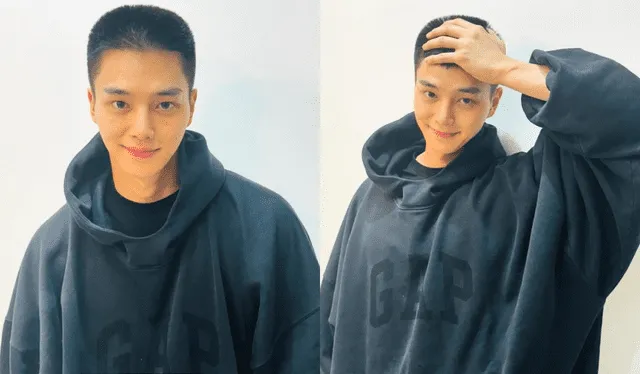 El actor con nuevo corte. Foto: Instagram/Song Kang   