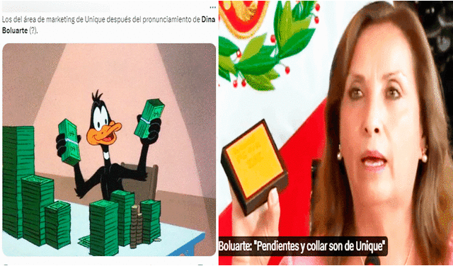 Las declaraciones de la jefa de Estado del Perú, Dina Boluarte, generaron una ola de memes en redes sociales. Foto: composición LR/X   