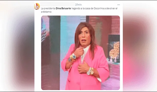  Las declaraciones de la jefa de Estado del Perú, Dina Boluarte, generaron una ola de memes en redes sociales. Foto: composición LR/X   