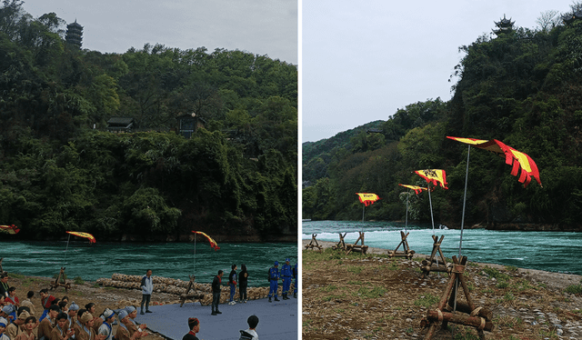 El sistema de irrigación de Dujiangyan fue pionera de su tipo en China y el mundo. Foto: composición LR/Francisco Claros/La República   