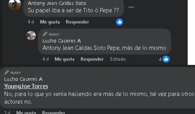 Lucho Cáceres reveló que Efraín Aguilar le ofreció el papel de 'Pepe' en 'Al fondo hay sitio'. Foto: Facebook Lucho Cáceres 