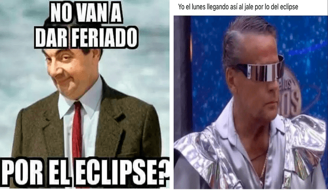 Los más divertidos memes que van calentando la llegada del eclipse solar. Foto: composición LR/ X Los más divertidos memes que van calentando la llegada del eclipse solar. Foto: composición LR/ X