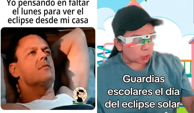 Los más divertidos memes que van calentando la llegada del eclipse solar. Foto: composición LR/ X Los más divertidos memes que van calentando la llegada del eclipse solar. Foto: composición LR/ X