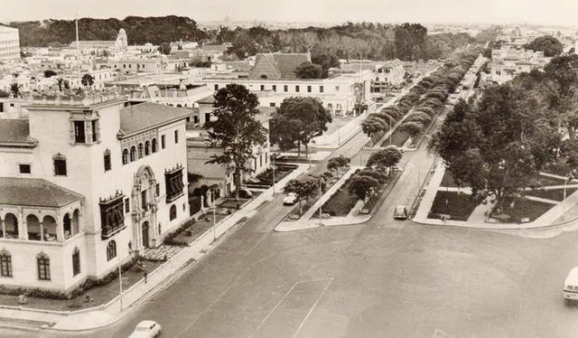 Primera cuadra de la actual avenida Arequipa. Foto: Lima Antigua.   