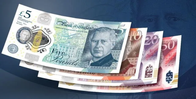 Billetes con el rostro de Carlos lll. Foto: Euro News   