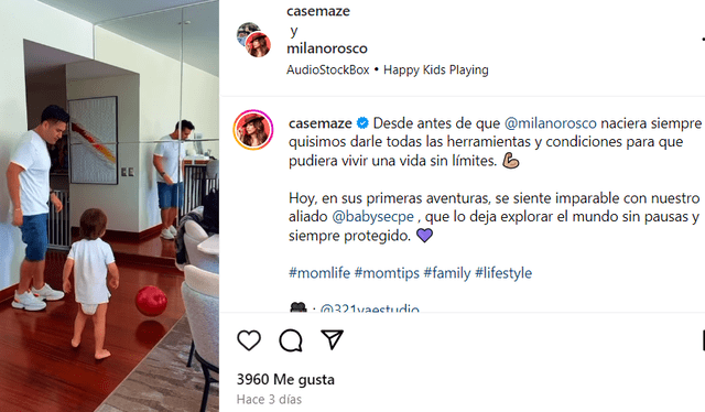 Cassandra Sáchez publica parte de su vida en familia en su cuenta de Instagram. Foto: Cassandra Sánchez/Instagram   