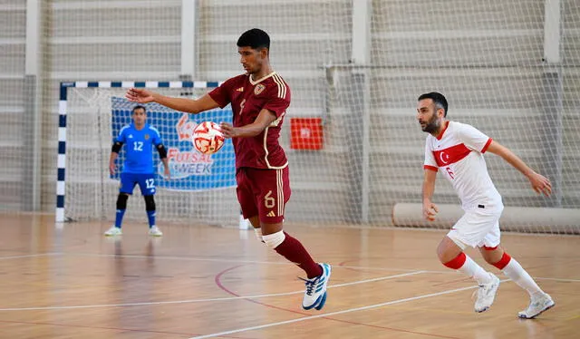 Venezuela goleó 5-0 a Turquía en la segunda fecha del campeonato. Foto: Futsal Week   