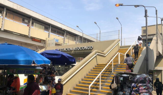 Panorama en la estación Atocongo.   