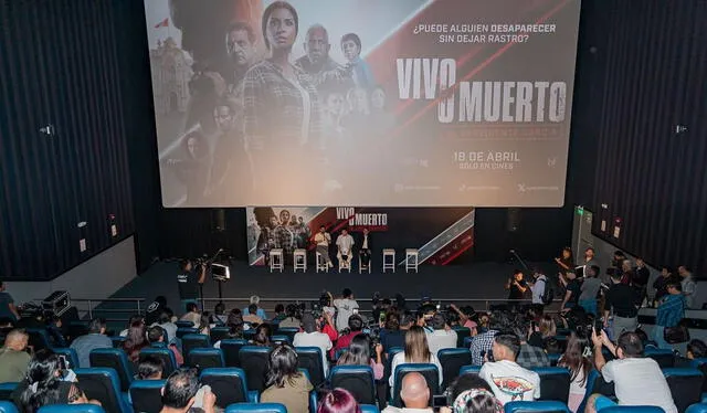  Conferencia de prensa de la película sobre Alán García 'Vivo o muerto'. Foto: Instagram/junglepicturespe   
