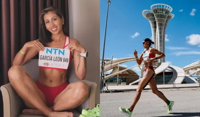 Kimberly García dominó la carrera de 20 kilómetros con su impresionante destreza deportiva. Foto: composición LR/captura de Instagram   