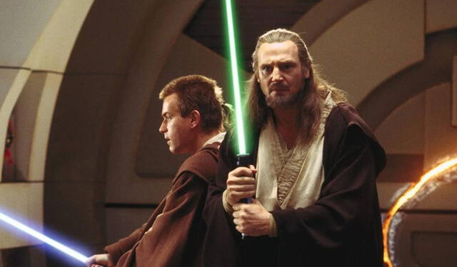  Liam Neeson y Ewan McGregor protagonizan ‘Star Wars: Episodio I - la amenaza fantasma’. Foto: 20th Century Studios    