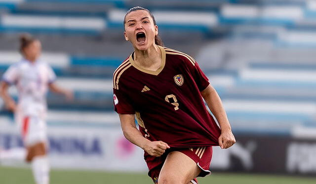 Mariana Barreto lleva cinco goles con la Vinotinto en este Sudamericano Femenino Sub-20. Foto: FVF   