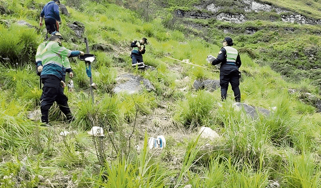  Escenario. La Policía recorrió la zona en busca de indicios. Se cree que fue un error humano. Foto: difusión    