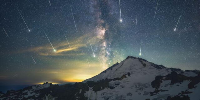  La lluvia de estrellas eta acuáridas es causado por los restos del cometa Halley. Foto: Nat Geo   