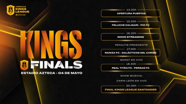 Final Four Kings League Américas | Persas FC | Raniza FC | Galácticos del Caribe | Real Titán