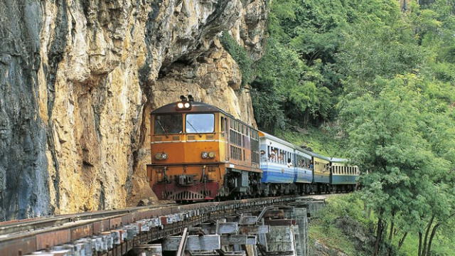  El Tren de la Muerte se extiende alrededor de 400 kilómetros. Foto: De Tailandia   