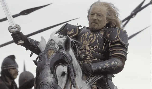  Bernard Hill dio vida al rey Théoden de Rohan en las dos últimas películas de ‘El señor de los anillos’. Foto: New Line Cinema    