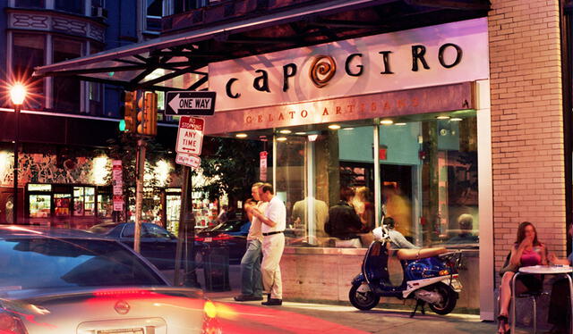 El local tiene cuatro establecimientos en todo Philadelphia. Foto: Facebook Capogiro Gelato   