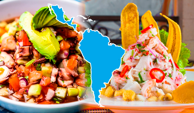  El ceviche es el plato bandera de Perú, pero hay países que tienen una especial preparación. Foto: La República   