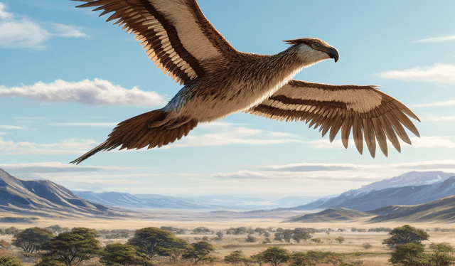 El Argentavis magnificens nació hace casi 6 millones de años en Argentina. Foto: IA   