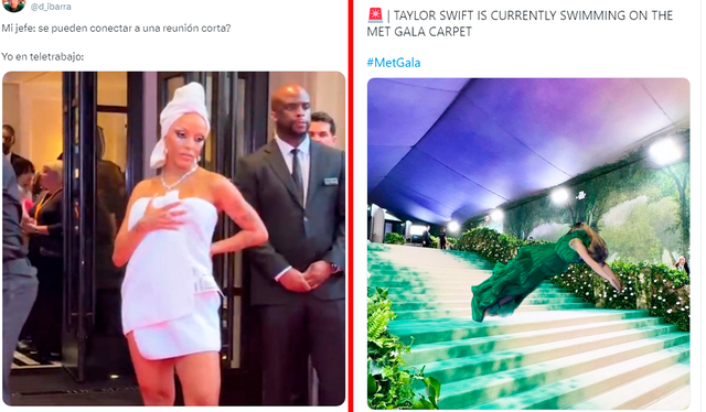  Diviértete con los más divertidos memes que dejó la MET Gala 2024. Foto: composición LR/ X   