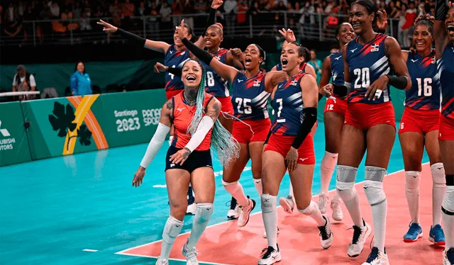Las Reinas del Caribe llegan de quedarse con el oro en los Juegos Panamericanos Santiago 2023. Foto: AFP   