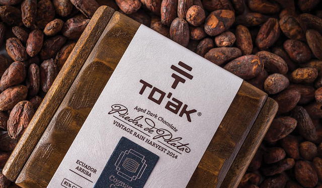 To'ak, originario de Ecuador, utiliza exclusivamente la variedad nacional de cacao. Foto: To'ak.    