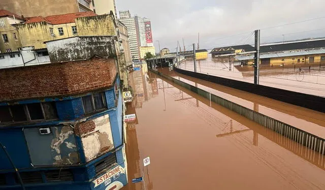 Inundaciones por lluvias en Brasil. Foto: Miguel Angulo   