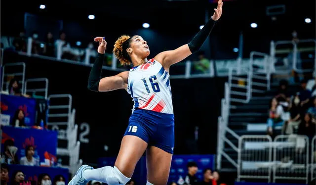 Yonkaira Peña es una de las figuras del conjunto dominicano. Foto: Volleyball World   