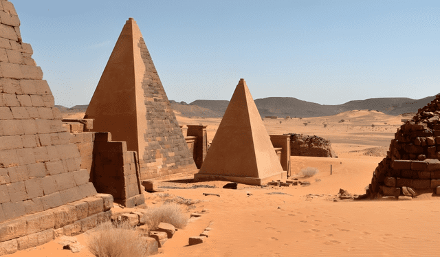  Estas pirámides oscilan entre 6 y 30 metros de altura. Foto: National Geographic<br>    