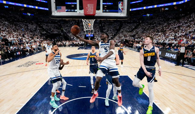 Los Denver Nuggets han tenido más de un dolor de cabeza con Anthony Edwards. Foto: AFP 