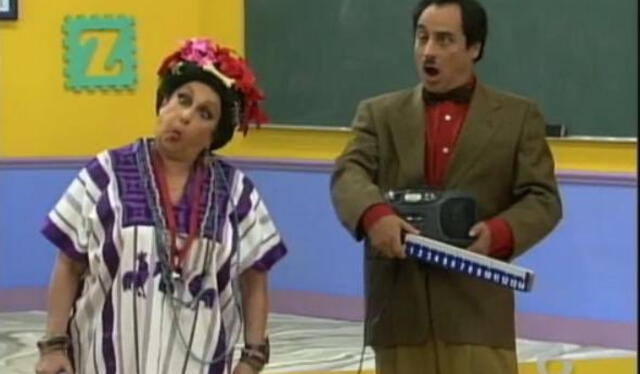 Martha Galindo y David Villalpando interpretan a la maestra Canuta y Rigoberto respectivamente. Foto: Milenio   