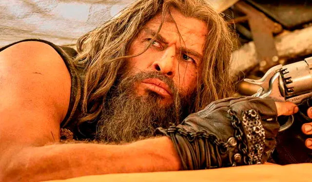  Chris Hemsworth encarna a Warlord Dementus, el villano de ‘Furiosa’. Foto: Warner Bros. Pictures    