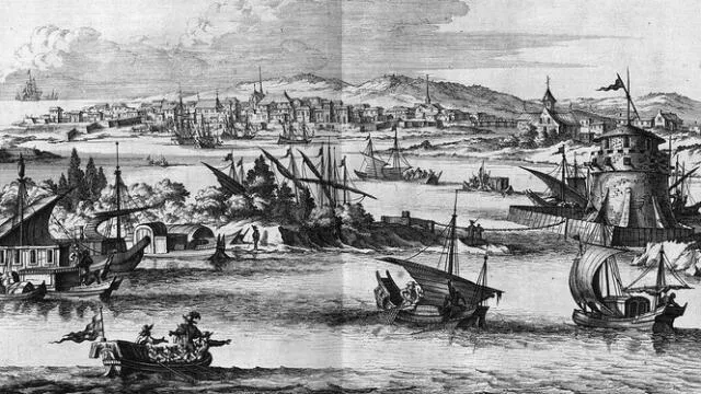 Ilustración de Cartagena de Indias ocupada por barcos holandeses. Foto: El Confidencial   