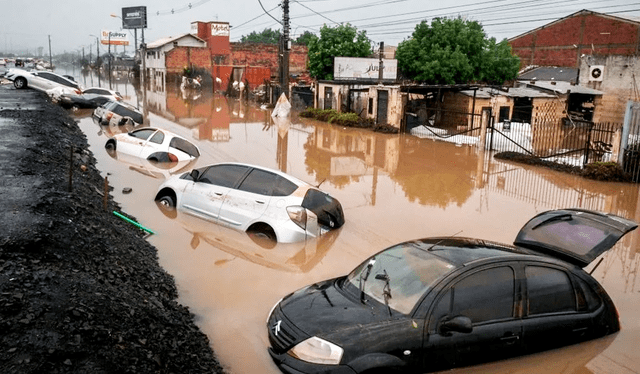  Inundaciones en Brasil: Foto: Yahoo News 