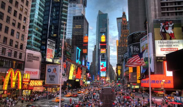 Nueva York sigue siendo la ciudad con más multimillonarios en el mundo. Con 119 multimillonarios. Foto: Wikipedia.   