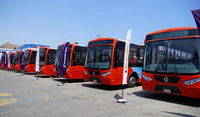  Flota de buses de El Rápido cuentan con GNV. Foto: Cálidda   