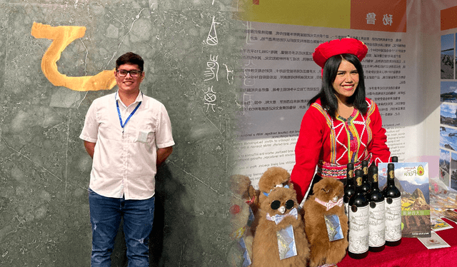 Alejandro Alcas y Nicole Cerro son dos peruanos que estudian becados en importantes universidades de la ciudad de Wuhan, en China. Foto: composición LR/cortesía/Alejandro Alcas/Nicole Cerro   