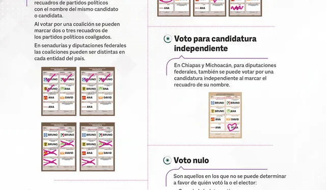  Conoce cómo votar con estos simples pasos. Foto: INE México   