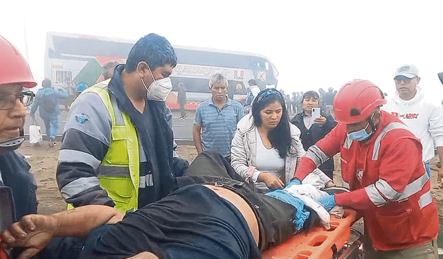  Traslado. Los heridos fueron evacuados a dos hospitales. Foto: difusión    