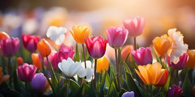 Durante mayo, florecen tulipanes en Países Bajos, Canadá, Estados Unidos, Turquía y Japón. Foto: Freepik   