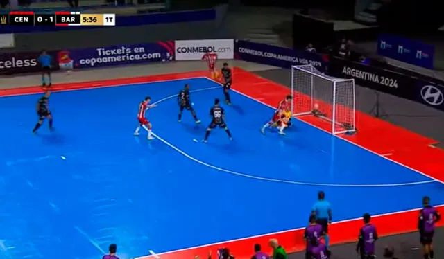 Centauros vs Barracas por la Copa Libertadores de Futsal. Foto: Conmebol   