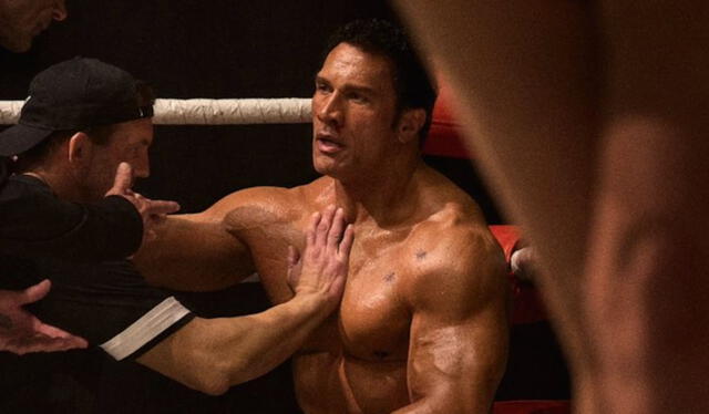 'The Smashing Machine': primera imagen de Dwayne Johnson como Mark Kerr. Foto: A24   