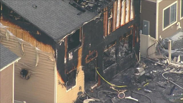  La casa quedó totalmente destruida por la parte de adelante. Foto: CBS News 